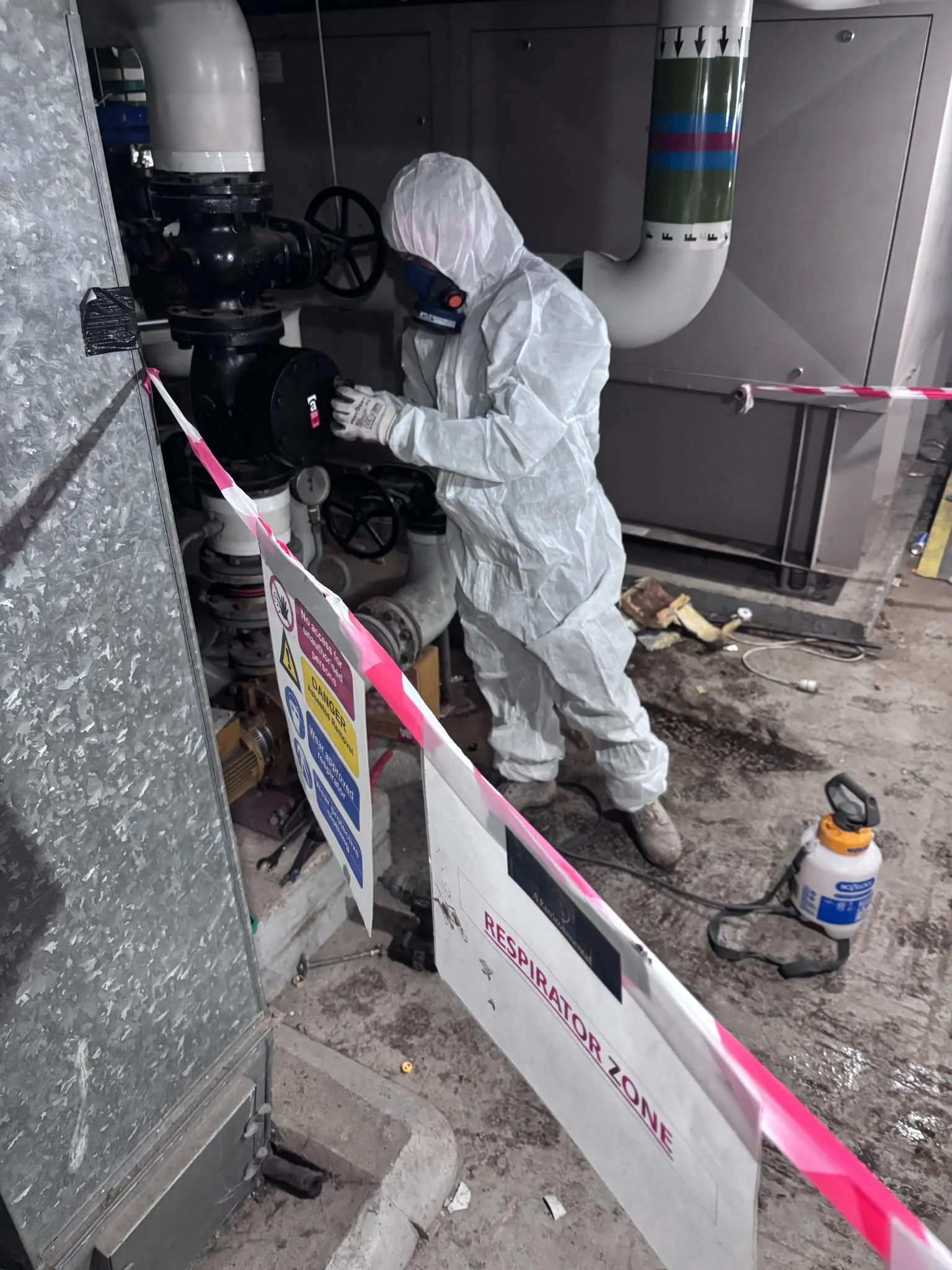 Asbestos artex removal from concrete soffit in Forest Hill
